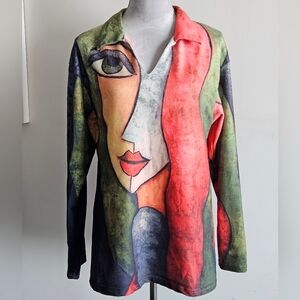 SHEIN Art Blouse